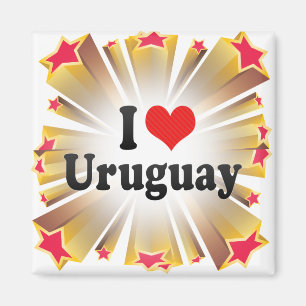 Jag älskar Uruguay Magnet