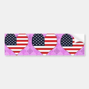Jag älskar USA Bildekal