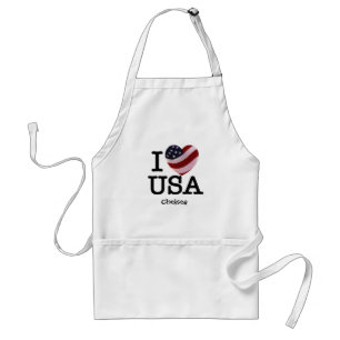 Jag älskar USA Förkläde
