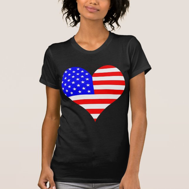 Jag älskar USA produkter & designer! Tee (Framsida)