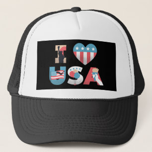JAG ÄLSKAR USA Säger Design Keps
