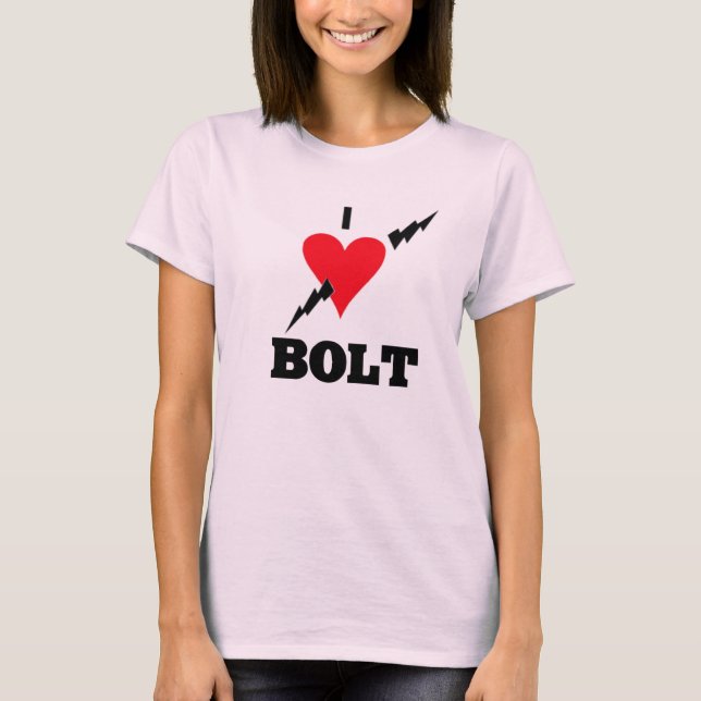 Jag älskar usain kasta i sig t shirt (Framsida)