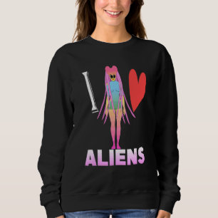 Jag älskar utomjordingar Science Fiction T Shirt