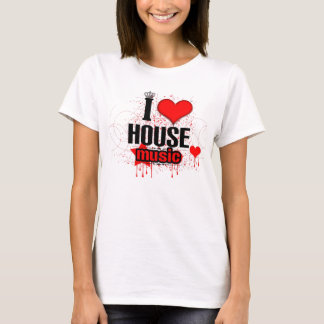 Jag älskar utslagsplatsen för husmusikdamer tee shirt