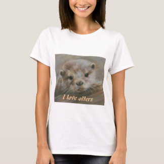Jag älskar uttrar t-shirt