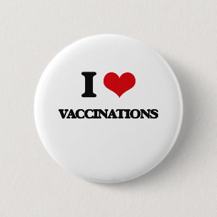 Jag älskar Vaccinations Knapp