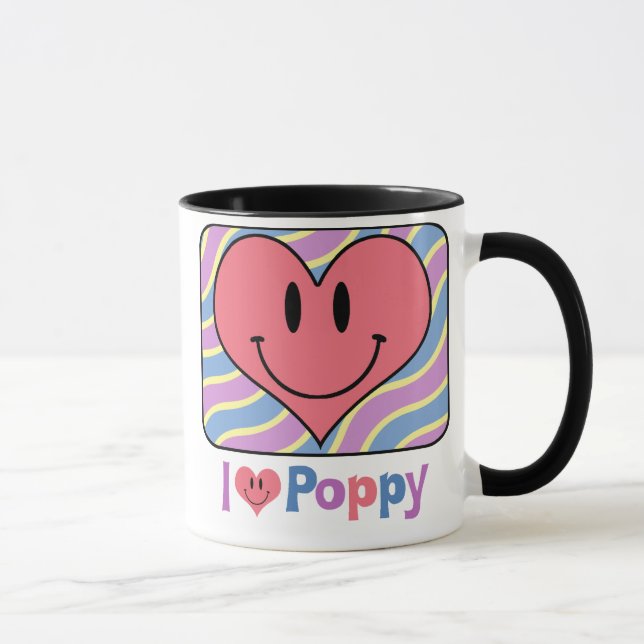 Jag älskar vallmon mugg (Höger)