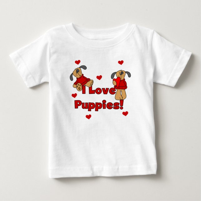 Jag älskar valpTshirts och gåvor Tee (Framsida)