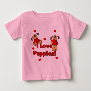 Jag älskar valpTshirts och gåvor Tee Shirt