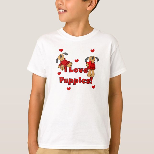 Jag älskar valpTshirts och gåvor Tröja (Framsida)
