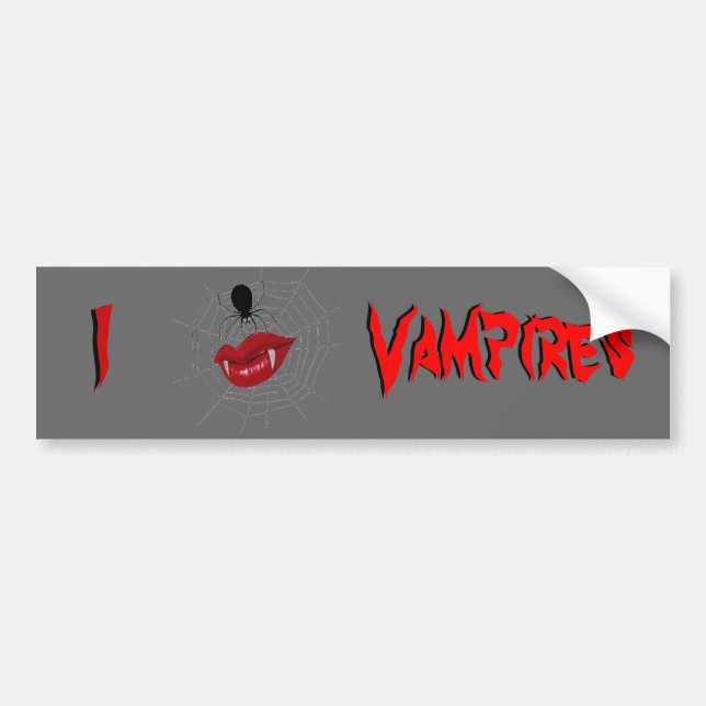 Jag älskar vampyrer bildekal (Framsidan)