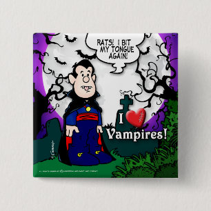 Jag älskar vampyrer knapp