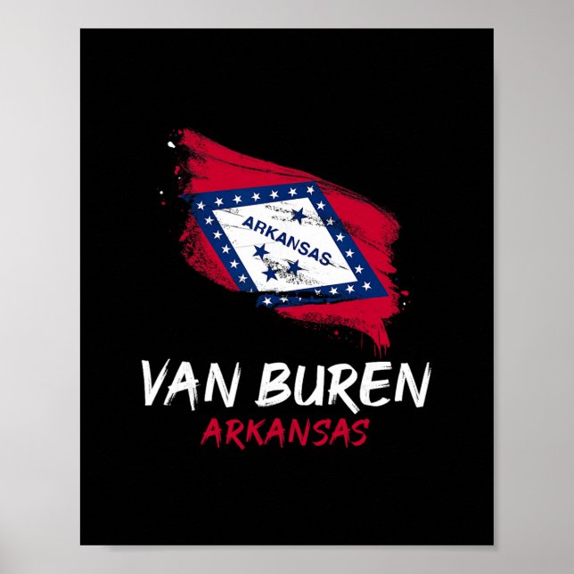 Jag älskar Van Buren Arkansas Splatter Trip Semest Poster (Framsidan)