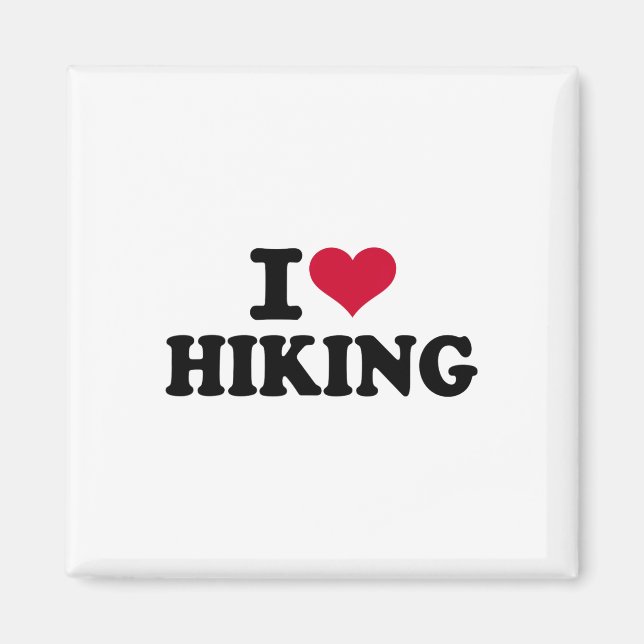 Jag älskar vandring 1  magnet (Framsidan)