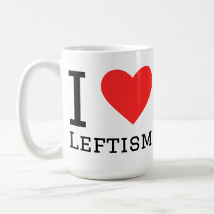 Jag älskar vänsterns idéer kaffemugg