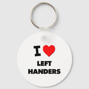 Jag älskar vänstra Handers Nyckelring