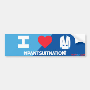 Jag älskar vår byxdräkt nation krocksticker bildekal