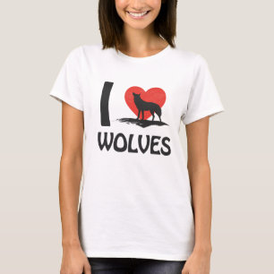 Jag älskar vargar t shirt