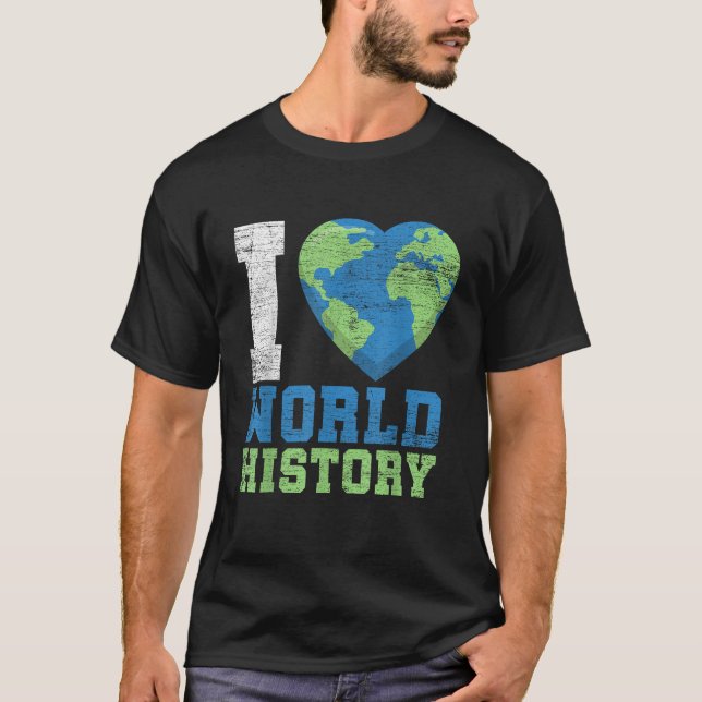 Jag älskar världshistoria t shirt (Framsida)
