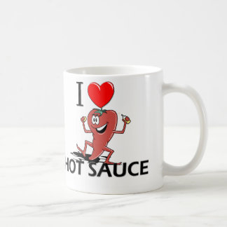 Jag älskar varm sås kaffemugg