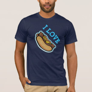 Jag älskar varmkorvar - T-tröja T Shirt
