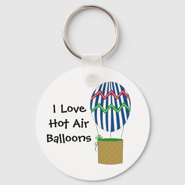 Jag älskar varmluftsballonger nyckelring (Framsida)