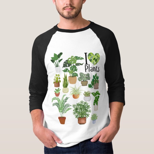 Jag älskar växter t shirt (Framsida)