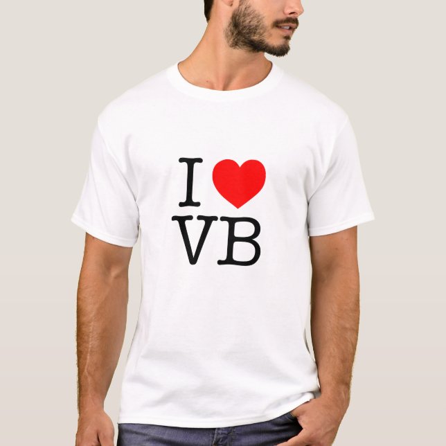 Jag älskar VB Virginia Beach T-shirt (Framsida)