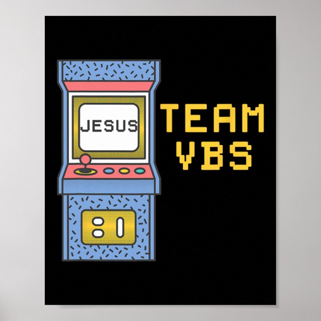 Jag älskar Vbs Video Game Vacation Bible School Re Poster (Framsidan)