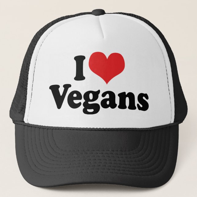 Jag älskar veganer keps (Framsida)