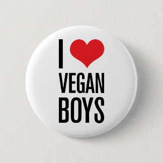 Jag älskar Veganpojkar Knapp