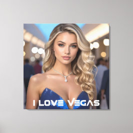 JAG ÄLSKAR VEGAS CANVASTRYCK