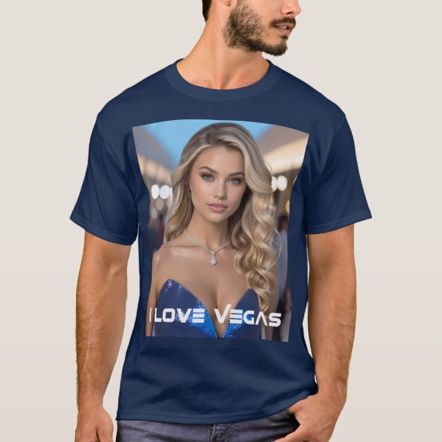 JAG ÄLSKAR VEGAS T SHIRT (Framsida)