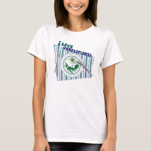Jag älskar vegetarian t-shirt