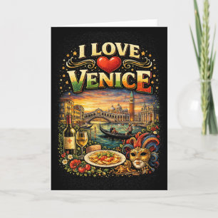 Jag älskar Venedig Helgkort
