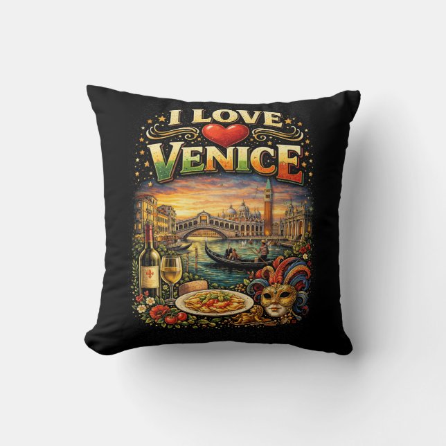 Jag älskar Venedig Kudde (Framsida)