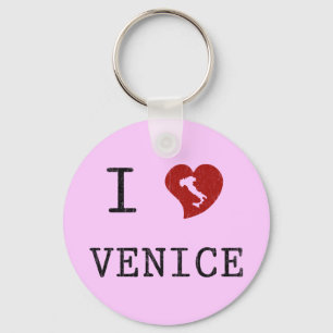 Jag älskar Venedig Nyckelring