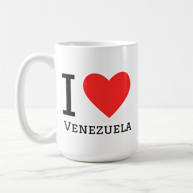 Jag älskar Venezuela  Kaffemugg (Vänster)