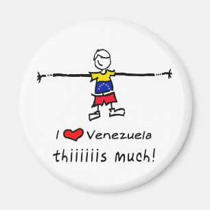 Jag älskar VENEZUELA Magnet