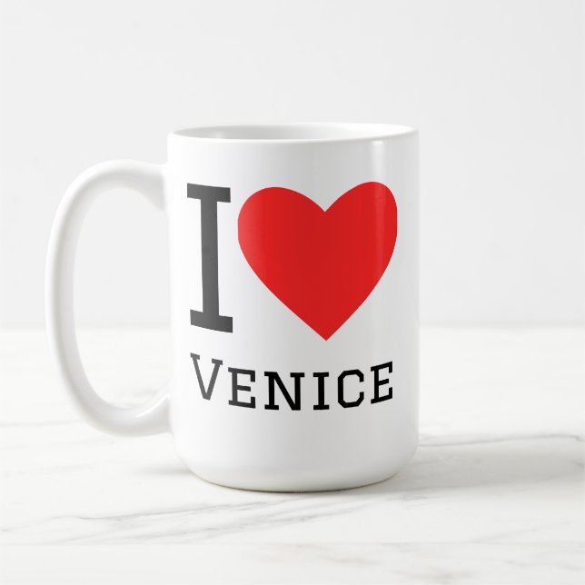 Jag älskar venice kaffemugg (Vänster)