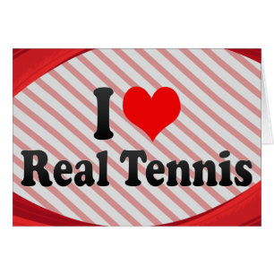 Jag älskar verklig tennis OBS kort