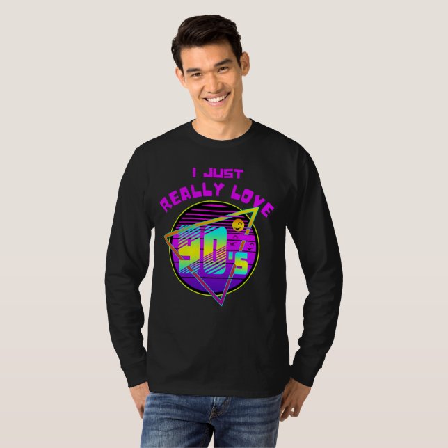JAG ÄLSKAR VERKLIGEN 90-TALET T SHIRT (Hel framsida)