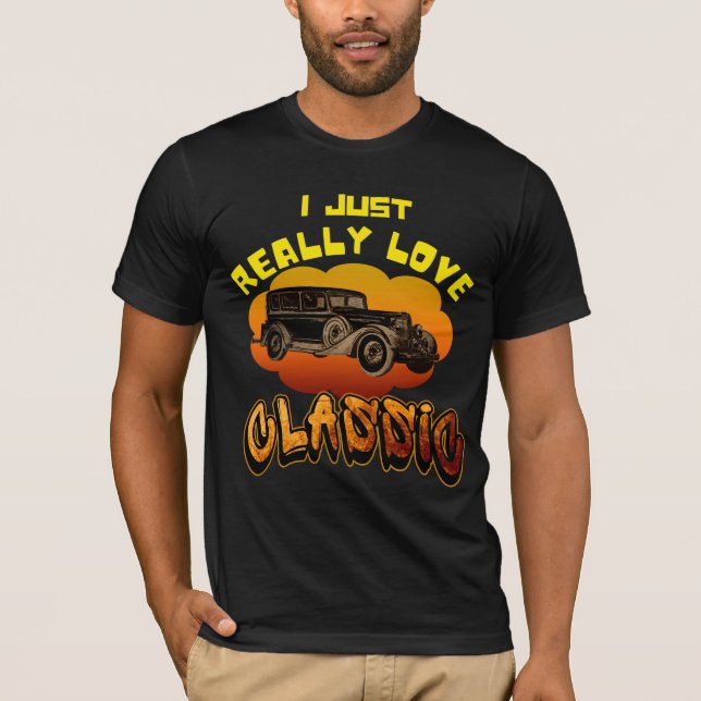 jag älskar verkligen klassisk T-Shirt (Framsida)