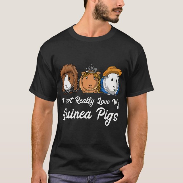 Jag Älskar Verkligen Mina Marsvin T Shirt (Framsida)