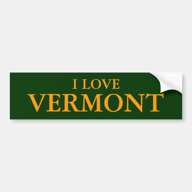 JAG ÄLSKAR VERMONT BILDEKALER (Framsidan)