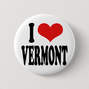 Jag älskar Vermont Knapp