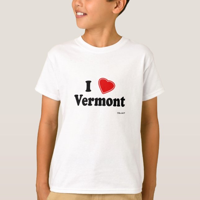Jag älskar Vermont Tee Shirt (Framsida)
