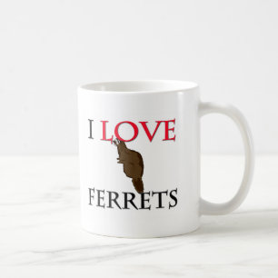 Jag älskar vesslor kaffemugg
