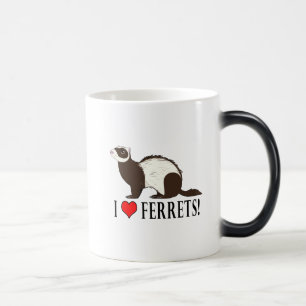 Jag älskar vesslor! magisk mugg