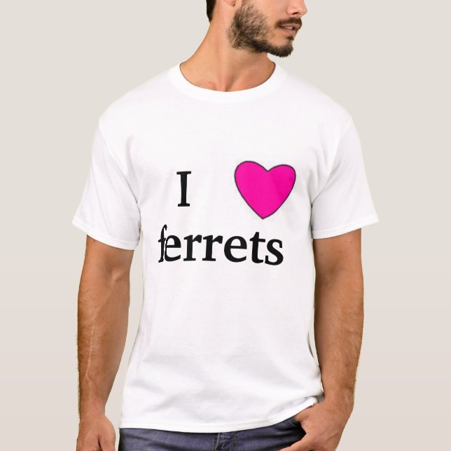 jag älskar vesslor t-shirt (Framsida)